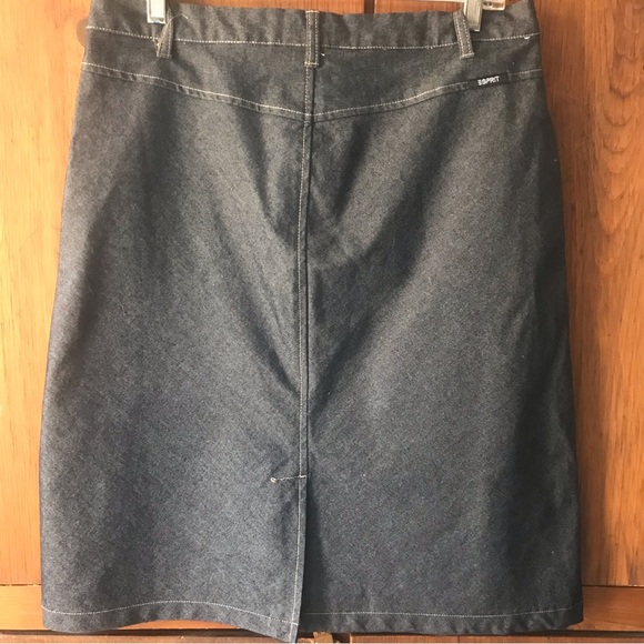 Esprit Denim Skirt - Size 10 - Picture 4 of 11